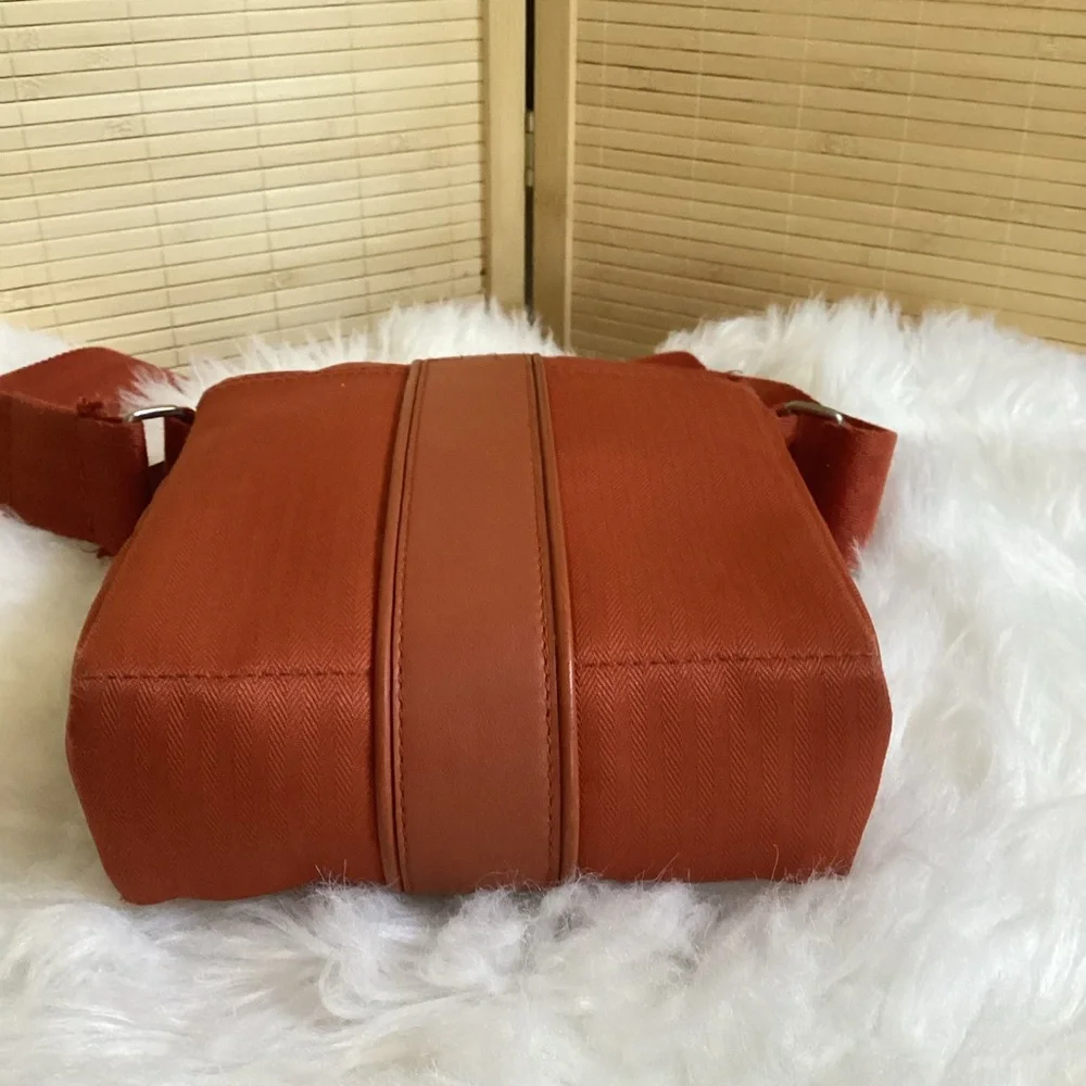 Hermes Acapulco Toile Chevron Shoulder Bag